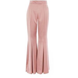 Topshop Pink Flare Pants with Dramatic Boot Cut